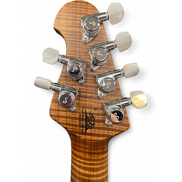 Used 2025 Ernie Ball Music Man Axis Super Sport HH Honey Pot Flame Solid Body Electric Guitar