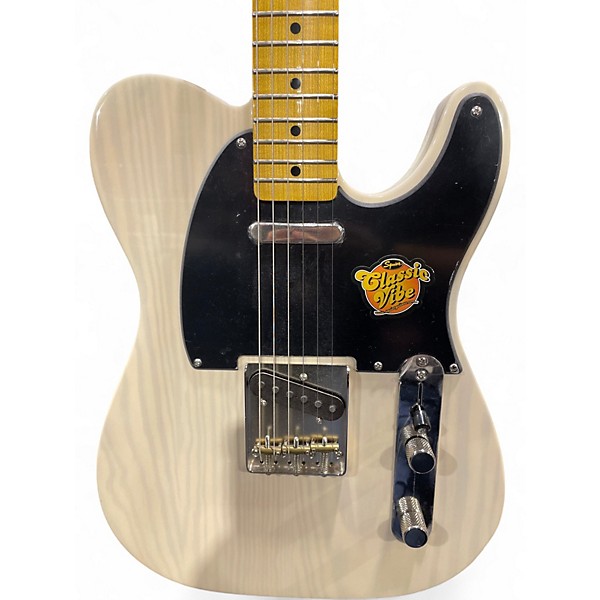 Used Squier Classic Vibe 1950S Telecaster Cream Solid Body Electric Guitar