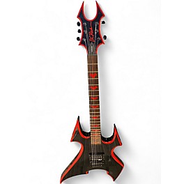 Used B.C. Rich Avenge Black and Red Solid Body Electric Guitar