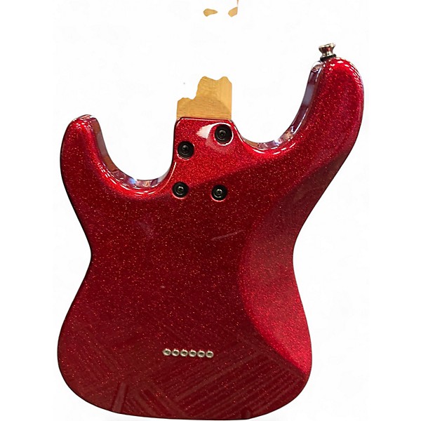 Used Kiesel lyra Candy Apple Red Metallic Solid Body Electric Guitar