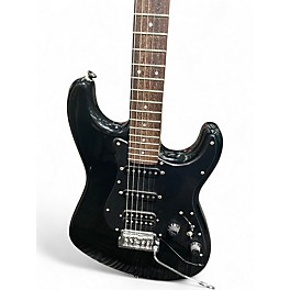 Vintage 1980s Fender MIJ Stratocaster Black Solid Body Electric Guitar