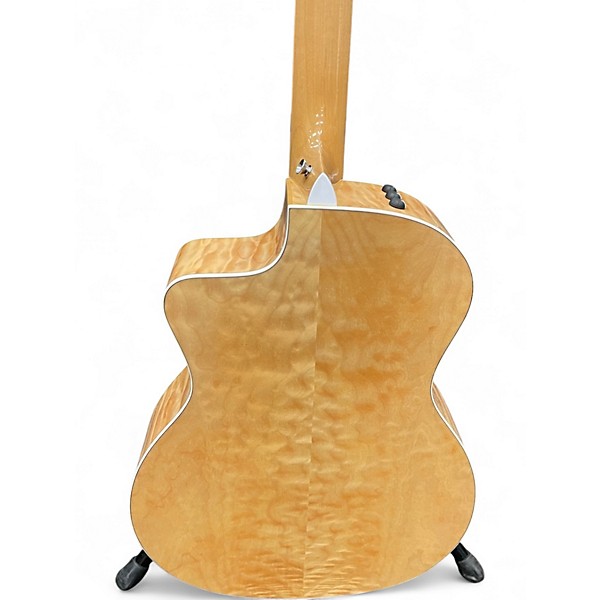 Used Taylor 214CE Deluxe QUILTED MAPLE NATURAL Acoustic Electric Guitar