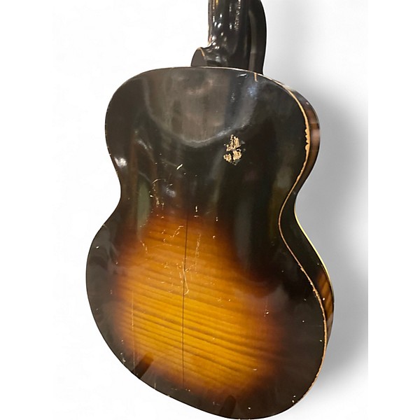 Vintage 1960s Harmony Broadway Tobacco Burst Acoustic Guitar