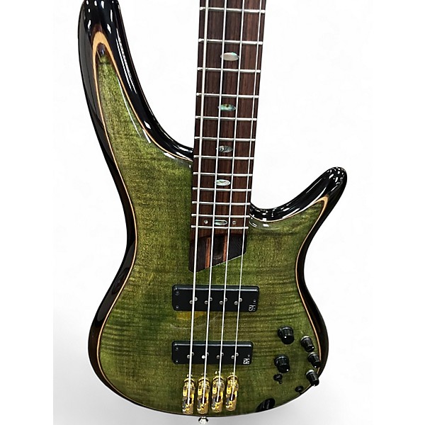 Used Ibanez SR1400 premium Mojito green Electric Bass Guitar