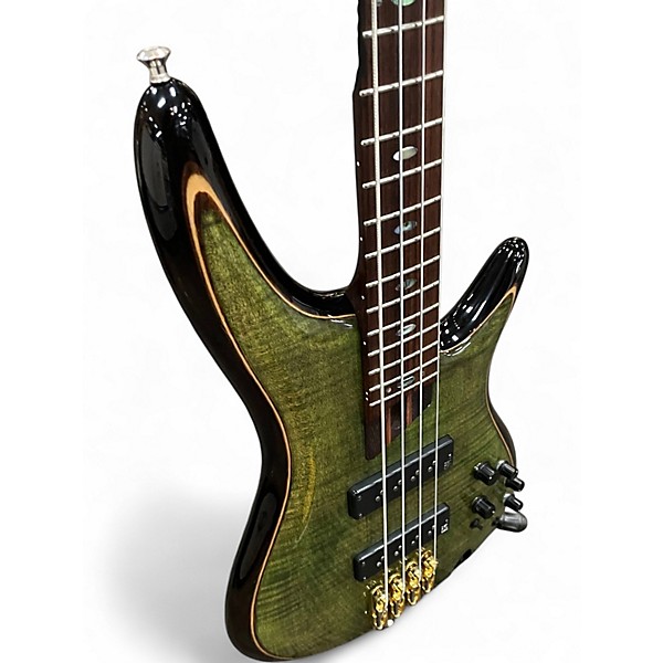 Used Ibanez SR1400 premium Mojito green Electric Bass Guitar