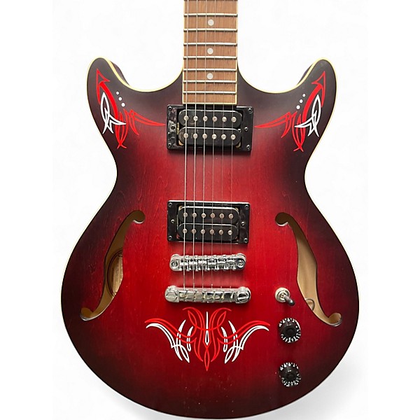 Used Ibanez AM53 SRF 2 Tone Sunburst Hollow Body Electric Guitar