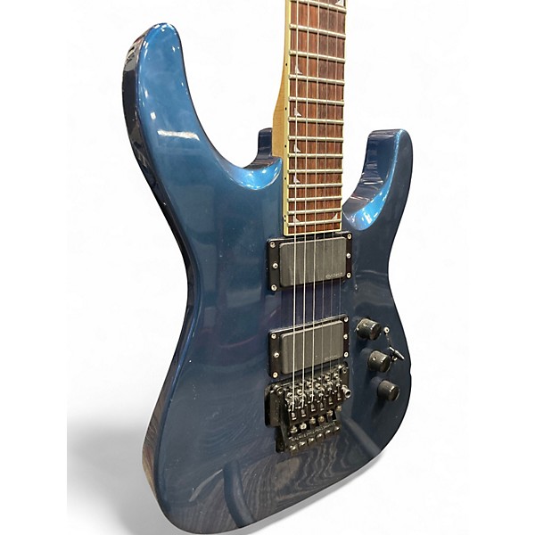 Used 2000s Jackson DKMGT Metallic Blue Solid Body Electric Guitar