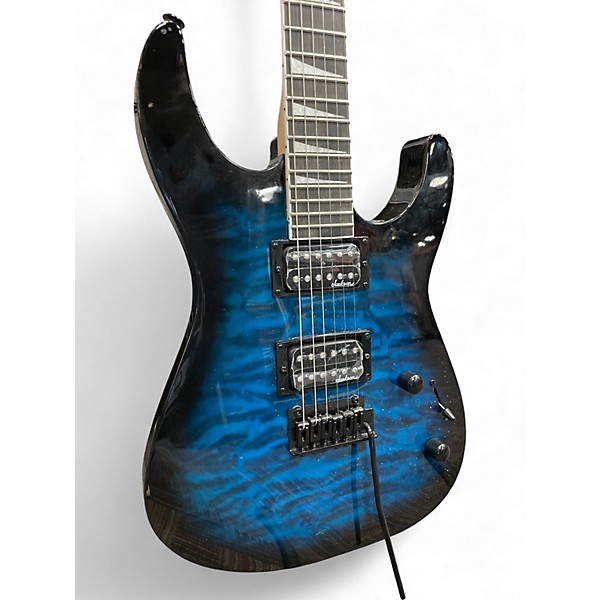 Used Jackson JS20 DKQ Trans Blue Solid Body Electric Guitar