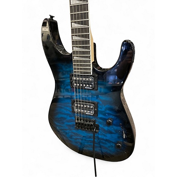 Used Jackson JS20 DKQ Trans Blue Solid Body Electric Guitar