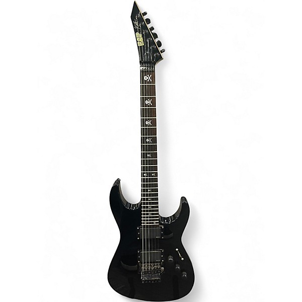 Vintage 1996 ESP KH2 Kirk Hammett Signature Black Solid Body Electric Guitar
