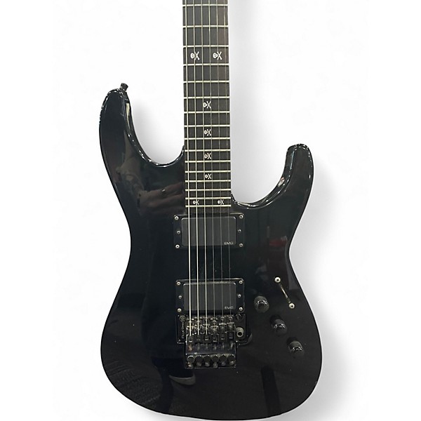 Vintage 1996 ESP KH2 Kirk Hammett Signature Black Solid Body Electric Guitar