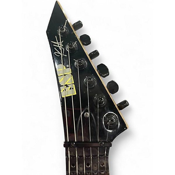 Vintage 1996 ESP KH2 Kirk Hammett Signature Black Solid Body Electric Guitar