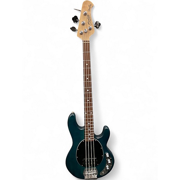 Used Sterling by Music Man Ray4 Dark Green Electric Bass Guitar