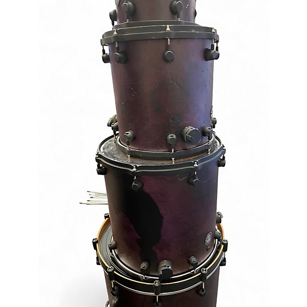 Used Ochocatorce 9 Piece CUSTOM MAPLE WALNUT 9 PIECE PURPLE STAIN Drum Kit