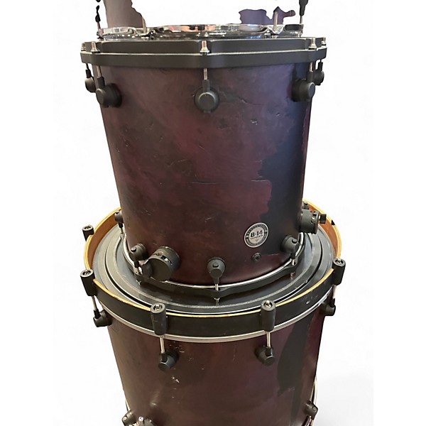 Used Ochocatorce 9 Piece CUSTOM MAPLE WALNUT 9 PIECE PURPLE STAIN Drum Kit