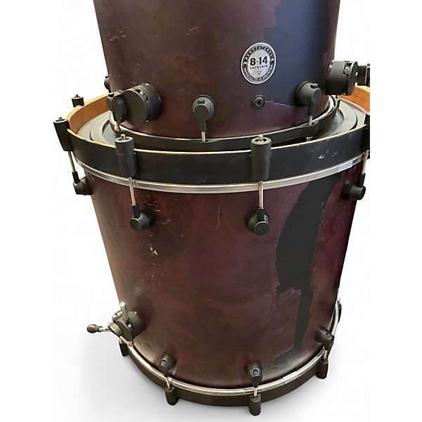 Used Ochocatorce 9 Piece CUSTOM MAPLE WALNUT 9 PIECE PURPLE STAIN Drum Kit