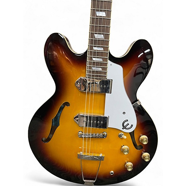 Used Epiphone Casino 3 Color Sunburst Hollow Body Electric Guitar