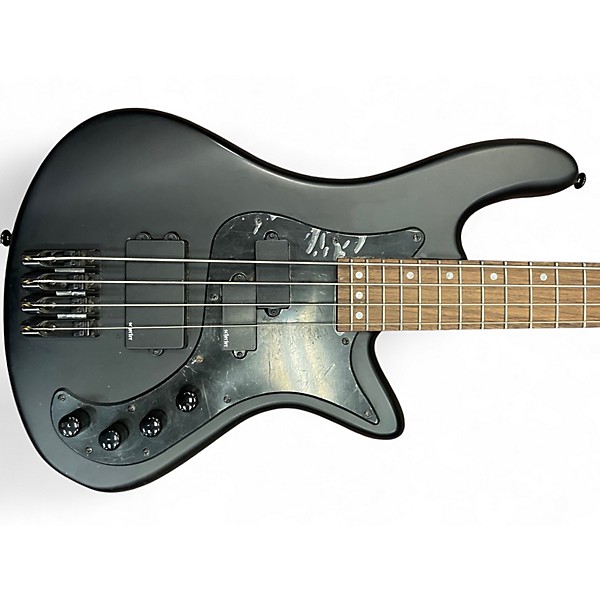 Used Schecter Guitar Research STEALTH-4 Flat Black Electric Bass Guitar