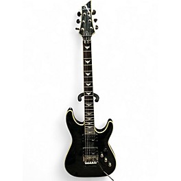 Used Schecter Guitar Research Omen Extreme 6 Floyd Rose Trans Black Solid Body Electric Guitar