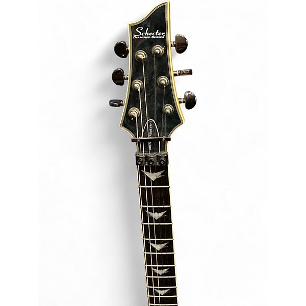 Used Schecter Guitar Research Omen Extreme 6 Floyd Rose Trans Black Solid Body Electric Guitar