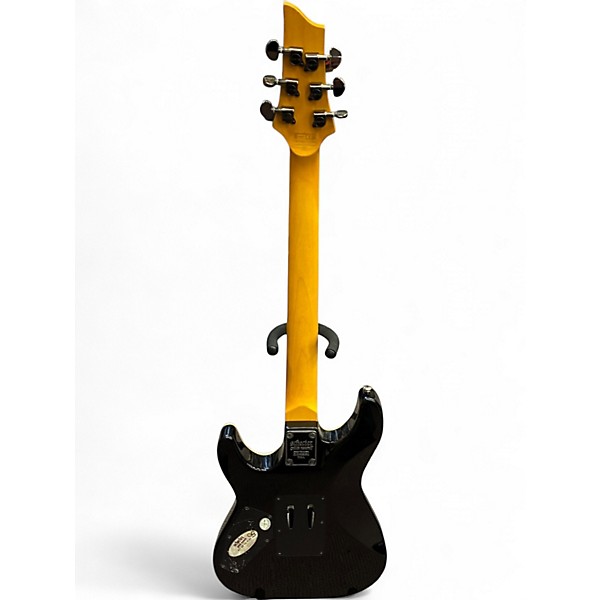Used Schecter Guitar Research Omen Extreme 6 Floyd Rose Trans Black Solid Body Electric Guitar