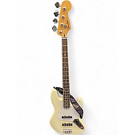 Used Fender Jazz Bass Antique White Electric Bass Guitar