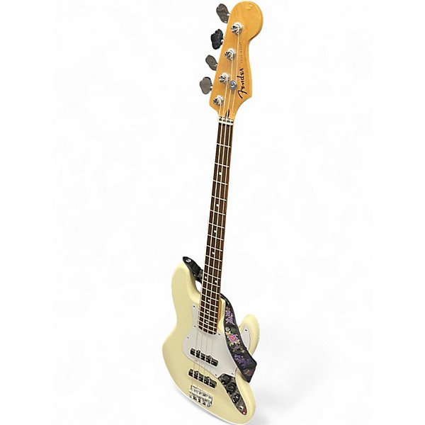 Used Fender Jazz Bass Antique White Electric Bass Guitar