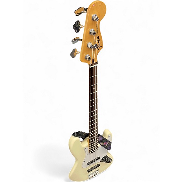 Used Fender Jazz Bass Antique White Electric Bass Guitar