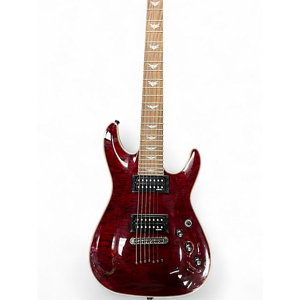 Used Schecter Guitar Research Omen Extreme 7 RED Solid Body Electric Guitar
