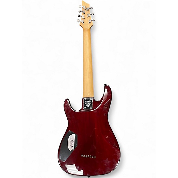 Used Schecter Guitar Research Omen Extreme 7 RED Solid Body Electric Guitar