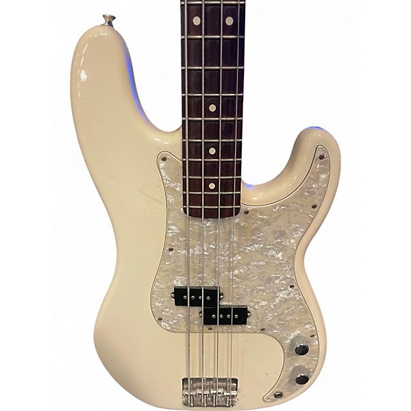 Used Fender Player Precision Bass Olympic White Electric Bass Guitar