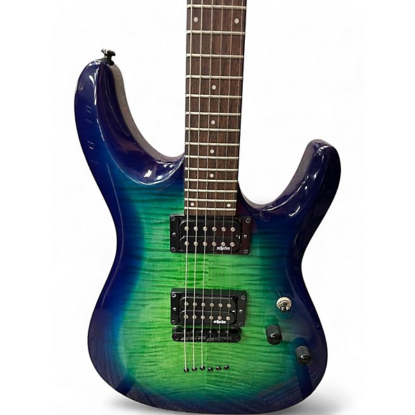 Used Schecter Guitar Research Diamond Series PT Loch Ness Green Solid Body Electric Guitar