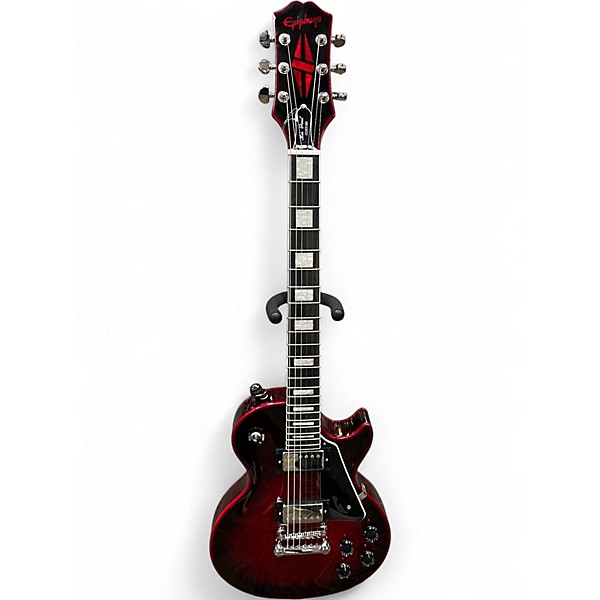 Used Epiphone LES PAUL CUSTOM WIDOW Candy Red Burst Solid Body Electric Guitar