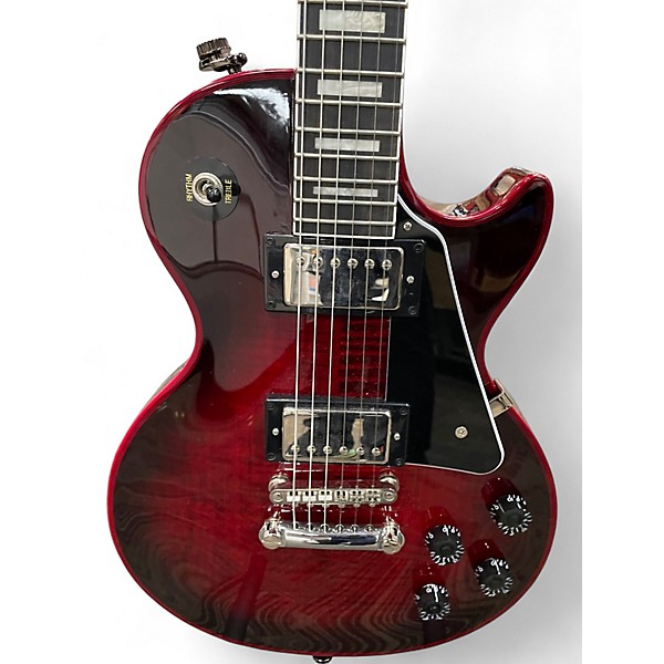 Used Epiphone LES PAUL CUSTOM WIDOW Candy Red Burst Solid Body Electric Guitar