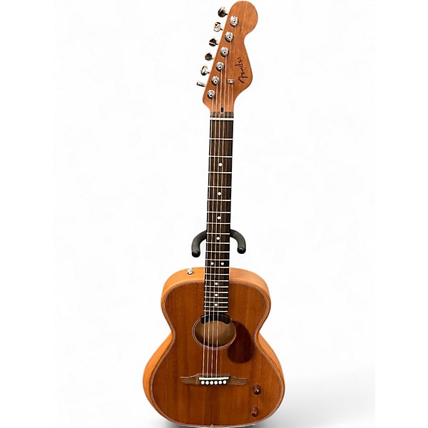 Used Fender highway newporter Natural Acoustic Electric Guitar