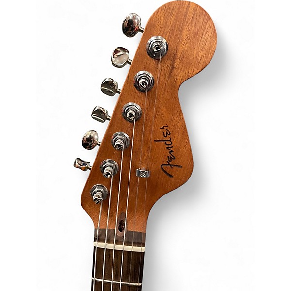Used Fender highway newporter Natural Acoustic Electric Guitar