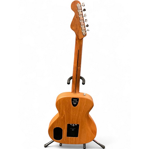 Used Fender highway newporter Natural Acoustic Electric Guitar