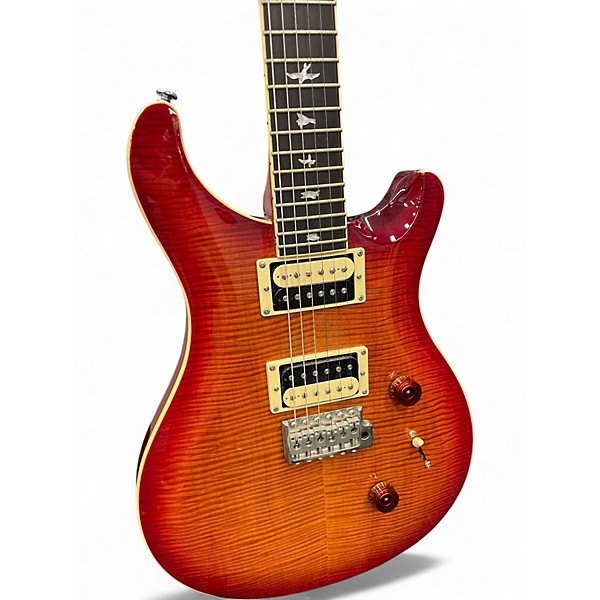 Used PRS SE Custom 24 Cherry Sunburst Solid Body Electric Guitar