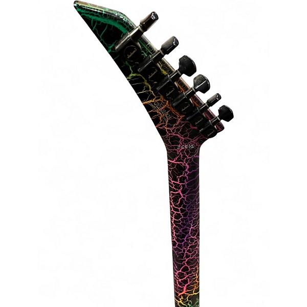 Used Jackson SPARKLE CRACKLE PRO BLACK SPARKLE Solid Body Electric Guitar