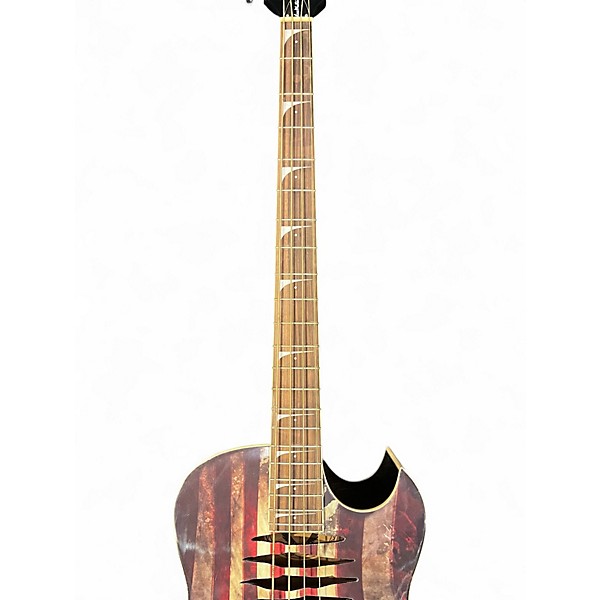Used Dean Mako Glory USA FLAG GRAPHIC Acoustic Bass Guitar
