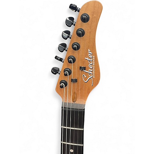Used Schecter Guitar Research Diamond Series PT BURL MAPLE Solid Body Electric Guitar