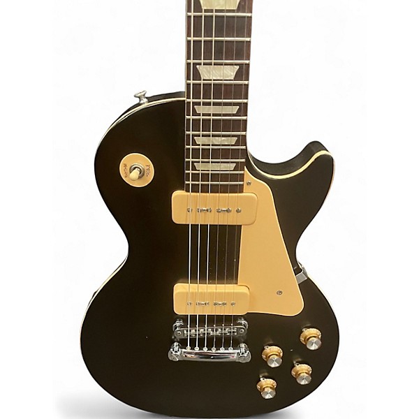 Used 2011 Gibson Les Paul 60s Tribute Black Solid Body Electric Guitar