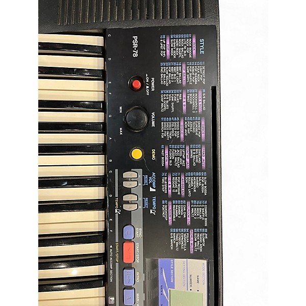 Used Yamaha PSR78 Portable Keyboard