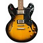 Used Epiphone Dot Deluxe Flametop Vintage Sunburst Hollow Body Electric Guitar