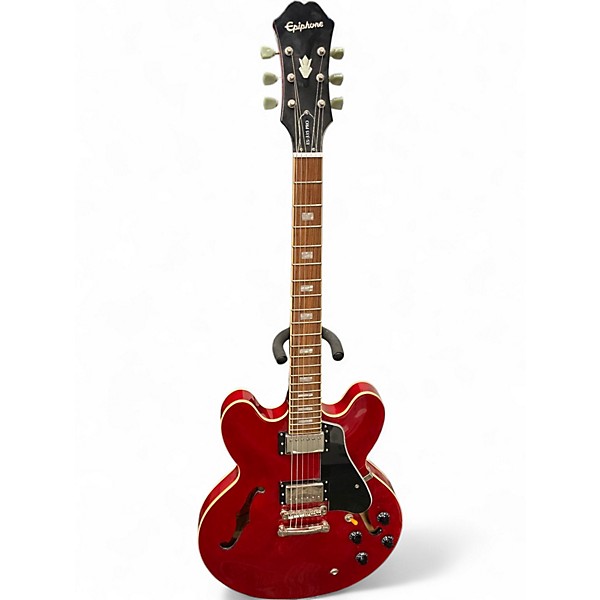 Used Epiphone ES335 Pro CHERRY Hollow Body Electric Guitar