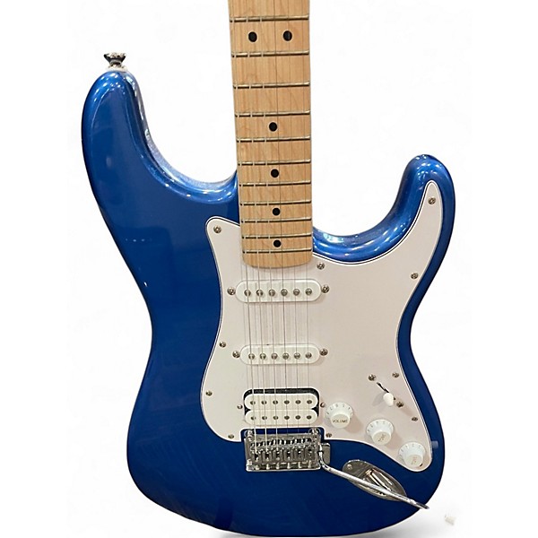 Used Squier Stratocaster HSS BLUE Solid Body Electric Guitar