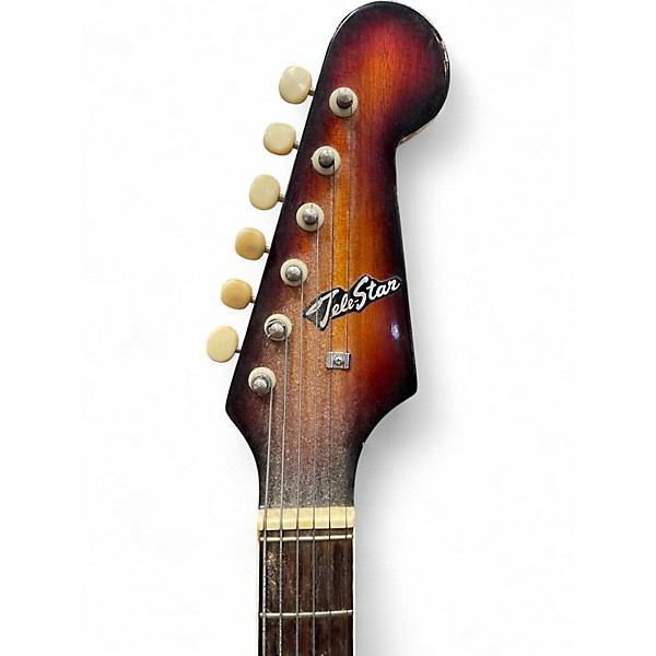Vintage 1960s Tele-star 1 Pickup Sunburst Solid Body Electric Guitar