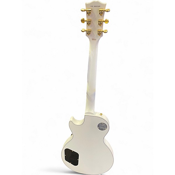 Used Gibson Les Paul Custom White Solid Body Electric Guitar