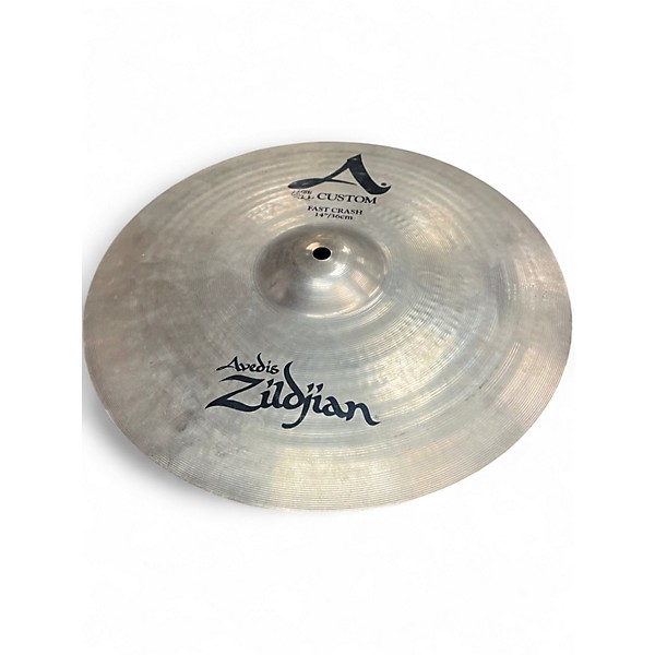 Used Zildjian 14in A Custom Fast Crash Cymbal
