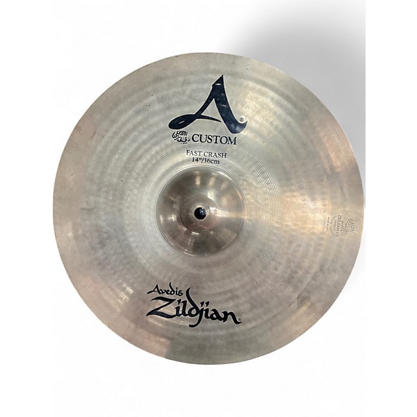 Used Zildjian 14in A Custom Fast Crash Cymbal